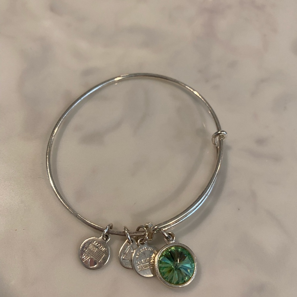 Alex and Ani August birthstone bracelet